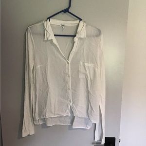 Splendid long sleeve button up shirt, size medium